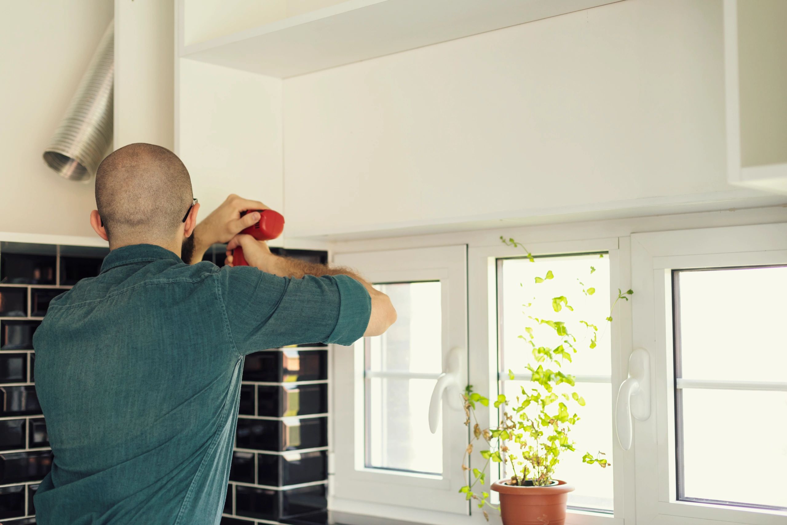 Home improvement technician working indoors